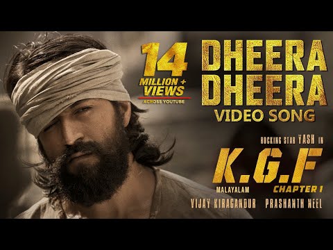 Dheera Dheera Full Video Song | KGF Malayalam Movie | Yash | Prashanth Neel | Hombale Films