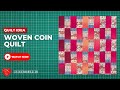 How to make a Woven coin rectangles table topper