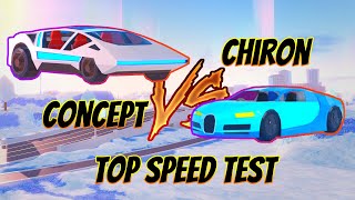 Roblox Jailbreak Concept VS Chiron (Eclare) Top Speed Test!