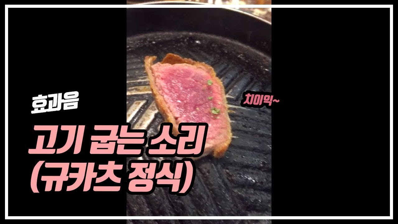 [유튜브 무료 효과음] 고기 굽는 소리 a roasting sound