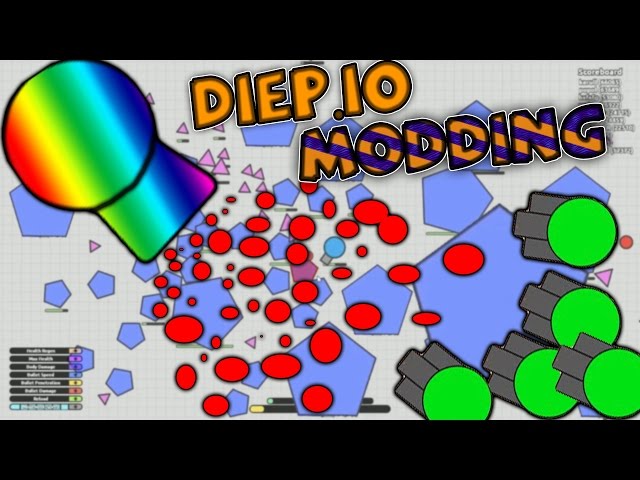 DIEP.IO MODS!!!! - New Diep.io Hack / Mods Gameplay - WARNING