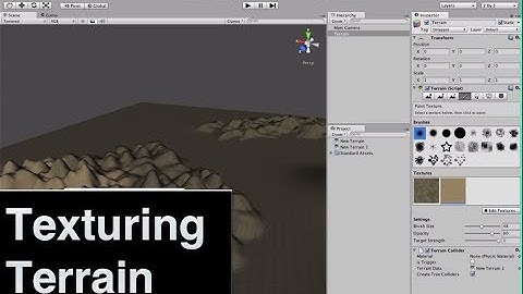Applying Textures to Terrain in Unity 3D