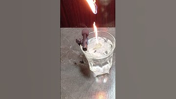 Candle VS water Experiment  #experiment #match #satisfying