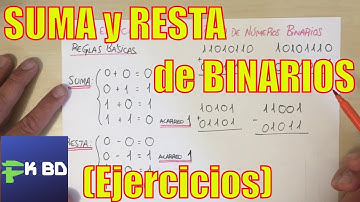 Ejercicios de SUMA y RESTA de números BINARIOS - Electrónica Digital - Operaciones Binarias