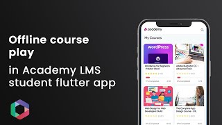 Offline course play in Academy LMS student flutter app screenshot 4