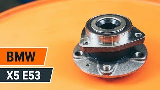 How to change a rear wheel bearing on BMW X5 E53 TUTORIAL | AUTODOC