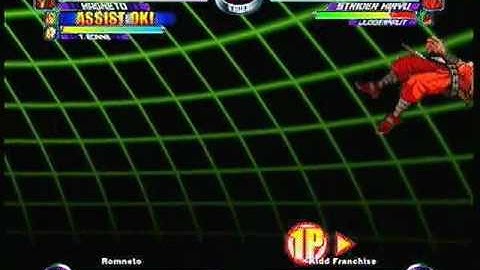 MvC2 Online (360): Brett (RomSlash) vs Kidd Franchise (Strid/Spid/Jug) 7 .:4.23.10:.