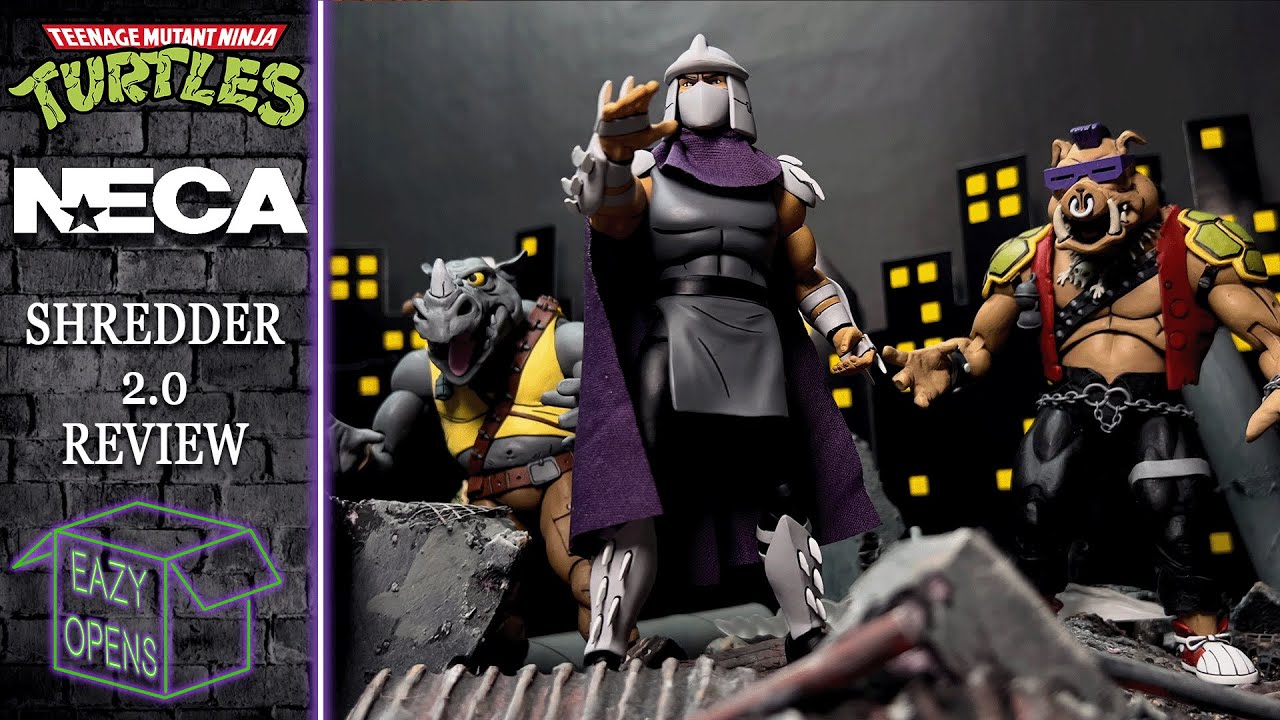 Neca TMNT 87 Animated Series Shredder 2.0 Action Figure Toy Review