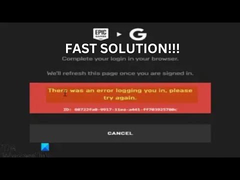 How To Fix Epic Games Launcher Login Loop Error Can't Log In (2023!)