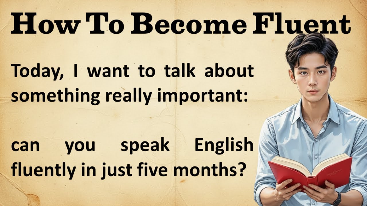 How to Become Fluent in English Fast | Graded Reader | Improve English ...
