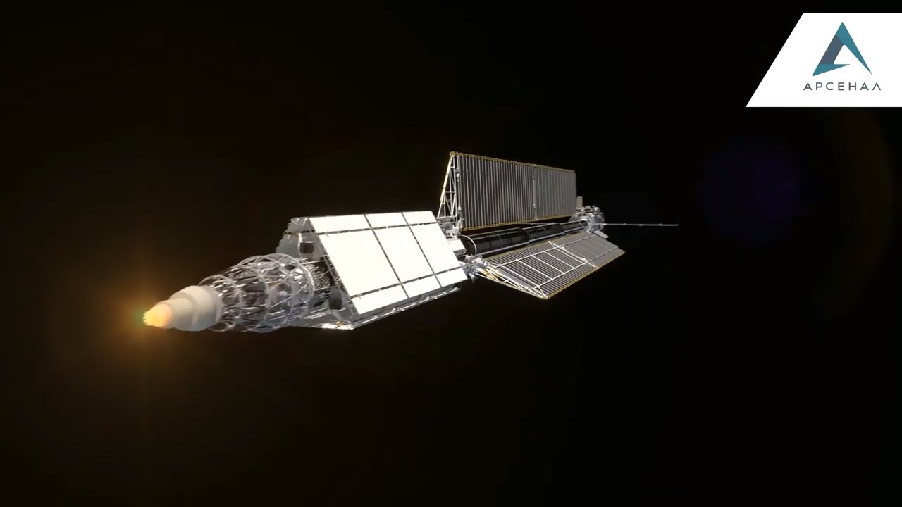 Космический буксир с атомным реактором комплекса «Нуклон».