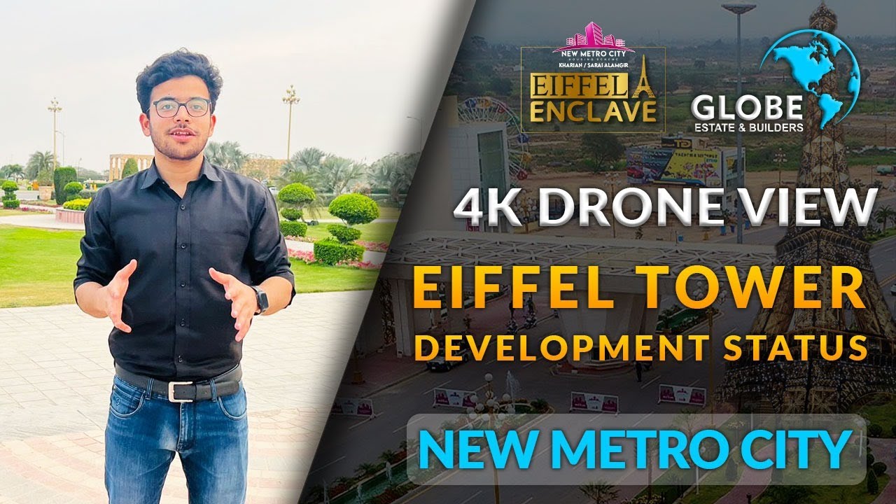 DRONE VIEW EIFFEL ENCLAVE BLOCK NEW METRO CITY