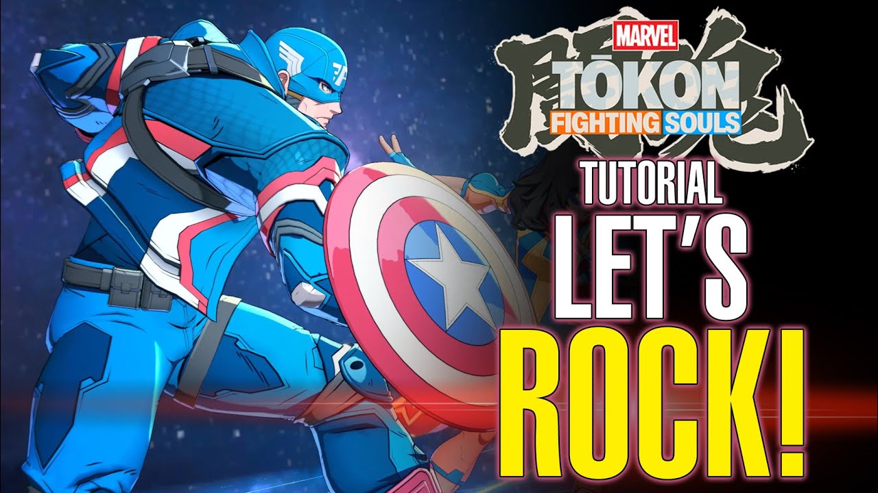 MARVEL TOKON: Fighting Souls TUTORIAL - Captain America, Storm combos gameplay