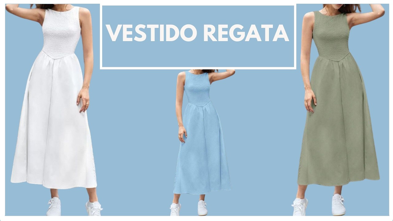 Vestido regata - modelagem e costura