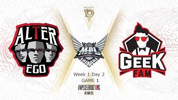 MPL ID S10 [W1-D2] GAME 1 AE vs. GEEK ID [English Cast]
