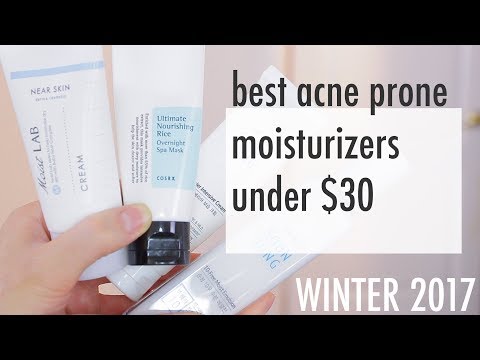 BEST Moisturizers for ACNE Prone Skin! Under $!