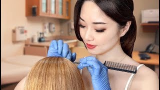 [ASMR] Doctor Scalp Exam and Aloe Treatment