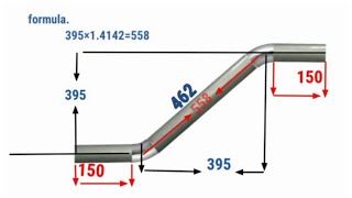 Calculation and fabrication of 45 degree offset screenshot 5