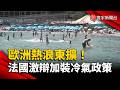 歐洲熱浪東擴！WHO估逾1300人因高溫喪命 法國冷氣政策掀政治戰｜#寰宇新聞 @globalnewstw