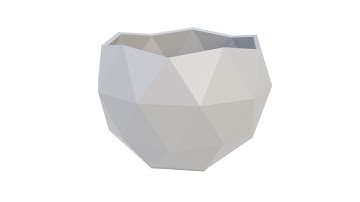 3D model of a flower pot. Superhive, CGtrader, Cults3d (no sound)