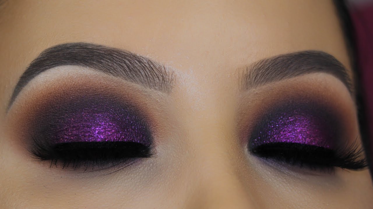 Dreamy Purple Smokey Eyes Makeup tutorial - YouTube