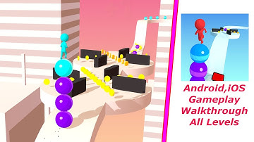 Stack Rider - Gameplay Walkthrough - Android,iOS - All Levels - Level 1093 to 1095