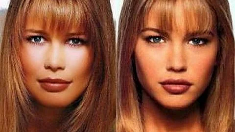 Valeria Mazza & Claudia Schiffer - Look Alike Head...