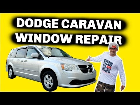 DODGE CARAVAN WINDOW REPAIR AND WINDOW REGULATOR REPLACEMENT