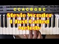 Stevie Wonder I Just Called To Say I Love You Piano Tutorial - Easy - How To Play - Right Hand