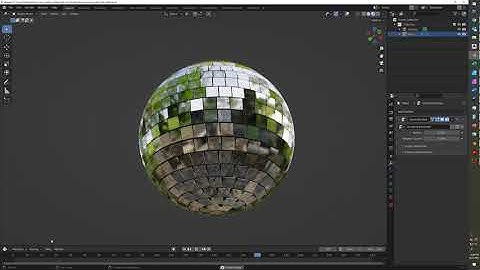 Blender geometry nodes disco ball generator