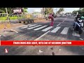 Truck skips red light hits car at socorro junction