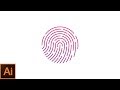 Fingerprint logo design. Learn how to design a fingerprint icon in adobe illustrator | PS Design