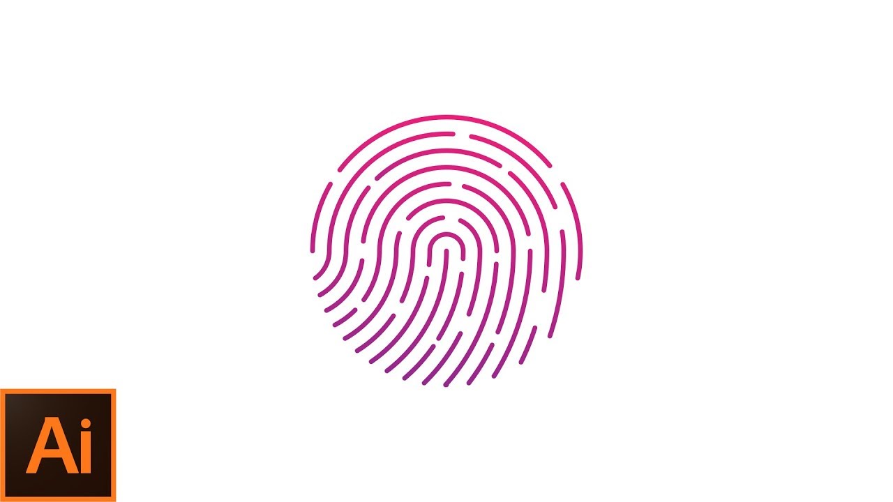 Fingerprint Logo Design Learn How To Design A Fingerprint Icon In