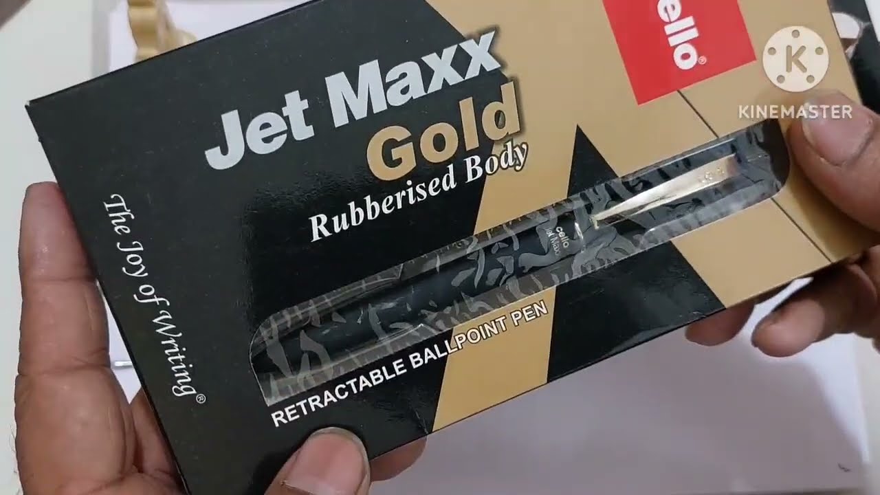 Cello Jet Maxx Gold Fountain Pen Unboxing and Review