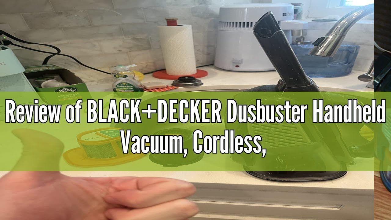  BLACK+DECKER Dusbuster Handheld Vacuum, Cordless, Gray  (HHVK415B01)