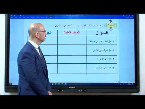 اللغة العربية - الرابع الابتدائي - الجملة المثبتة و الجملة المنفية , الجزء الثاني
