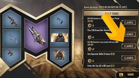 Reaper Rumble Event Daily Tasks - Kill 30 Enemies in any mode with any SMG