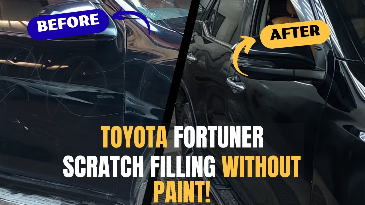 Toyota Fortuner Scratch Filling WITHOUT Paint!