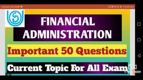 IGNOU Assistant Registrar Exam MCQ || Financial Administration || Study with Supriya 👍