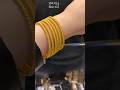 Arabic Gold Jewellery Design | Elegant Gold Bangles Wearing Style #goldjewellery #shorts