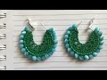 Beaded Crochet earrings |easy steps for beginners