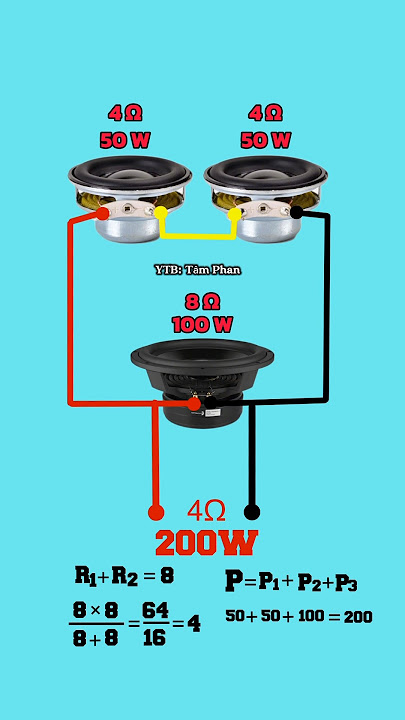 Công Thức Tính Công Suất Và Trở Kháng Khi Ghép Loa #diyaudio #loa #shorts