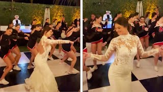 High School Dance Team Surprises Their Coach at Her Wedding