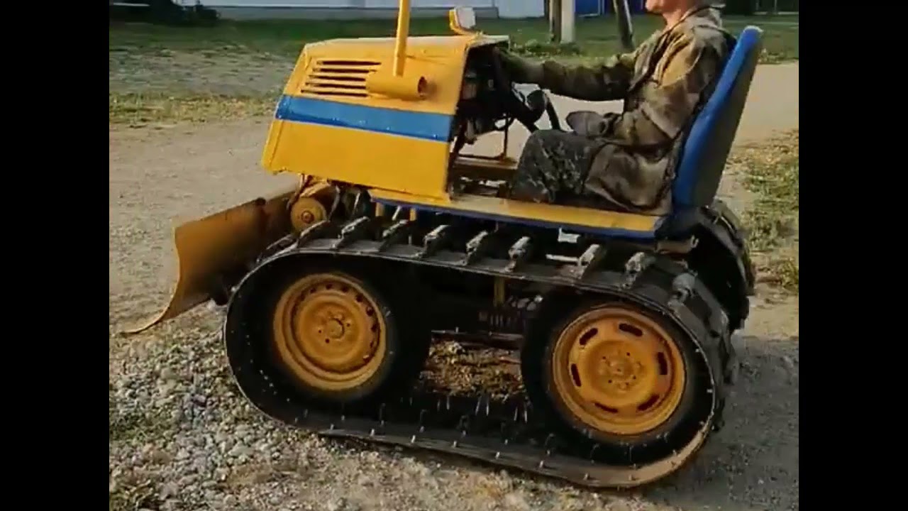 Самодельные гусеничные трактора видео минитрактор ls