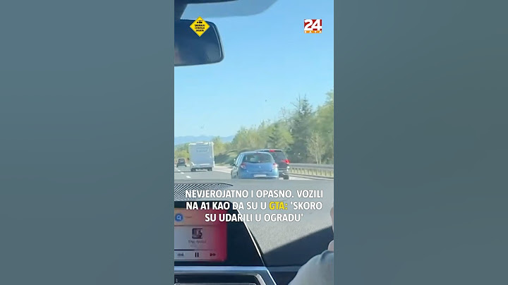Nevjerojatno i opasno. Vozili na A1 kao da su u GTA: 'Htjeli su se izgurati, skoro udarili u ogradu'