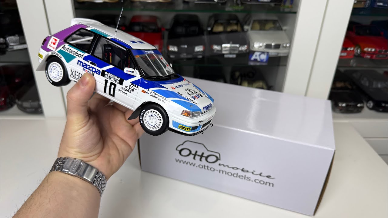 1:18 Mazda 323 GTX Gr. A 1000 Lakes - Ottomobile (Unboxing) - YouTube
