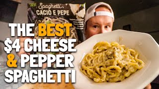 This is the best $4 spaghetti at the grocery store | Trader Joe's Cacio E Pepe