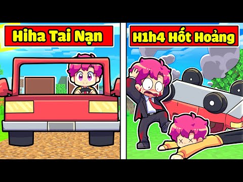 HIHA THỬ LÒNG LÀNG HIHA AUT BẰNG CÁCH CHẾT BỞI CHẠY XE TRONG MINECRAFT*HIHA THỬ LÒNG 🤣🥳