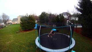 Winter Trampoline Edit 2013 (Double Frontflips and Corks)
