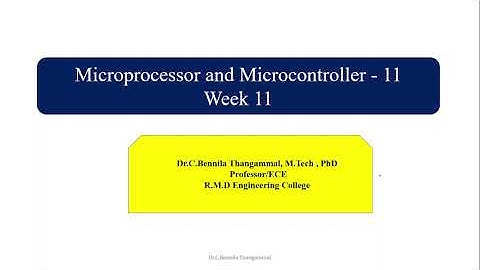 NPTEL Assignment solution - Microprocessor & Microcontroller week 11